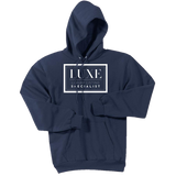 White Luxe Logo - Pullover Hooded Sweatshirt