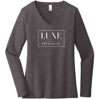 White Luxe Logo - Long Sleeve Women's T-Shirt