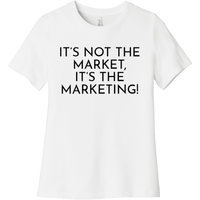 Black It's Not The Market, It's The Marketing - Short Sleeve Women's T-Shirt