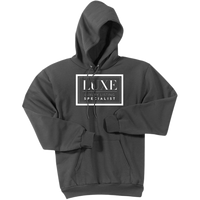 White Luxe Logo - Pullover Hooded Sweatshirt