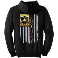 Gold American Flag - Pullover Hooded Sweatshirt