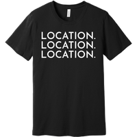 White Location Location Location - Short Sleeve Men's T-Shirt