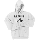 Charcoal Refuse To Lose - Pullover Hooded Sweatshirt