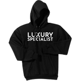 White Luxury Specialist - Pullover Hooded Sweatshirt