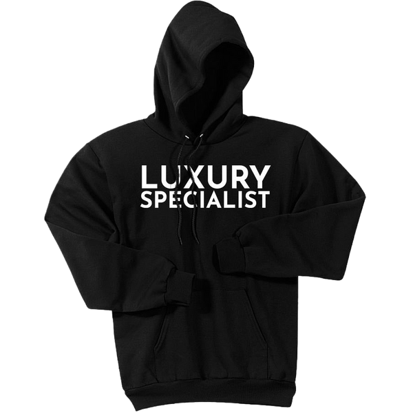 White Luxury Specialist - Pullover Hooded Sweatshirt