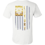 Gold American Flag - Short Sleeve Men's T-Shirt