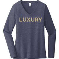 Gold Luxury - Long Sleeve Women's T-Shirt