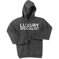 White Luxury Specialist - Pullover Hooded Sweatshirt