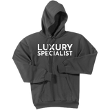 White Luxury Specialist - Pullover Hooded Sweatshirt