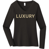 Gold Luxury - Long Sleeve Women's T-Shirt