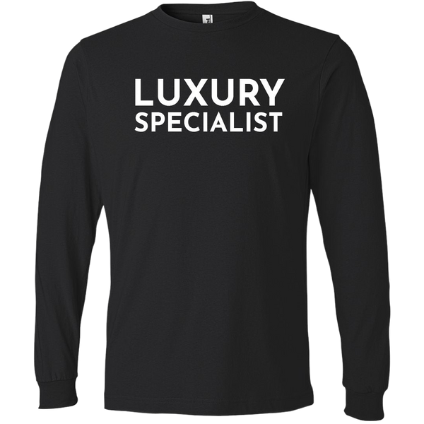 White Luxury Specialist - Long Sleeve Men's T-Shirt