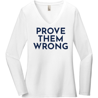 Navy Prove Them Wrong - Long Sleeve Women's T-Shirt