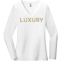 Gold Luxury - Long Sleeve Women's T-Shirt