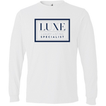 Navy Luxe Logo - Long Sleeve Men's T-Shirt