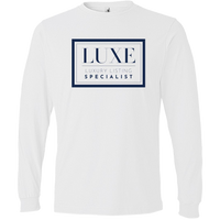 Navy Luxe Logo - Long Sleeve Men's T-Shirt