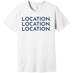 Navy Location Location Location - Short Sleeve Men's T-Shirt