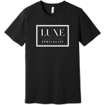 White Luxe Logo - Short Sleeve Men's T-Shirt