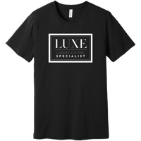 White Luxe Logo - Short Sleeve Men's T-Shirt