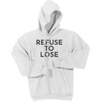 Charcoal Refuse To Lose - Pullover Hooded Sweatshirt