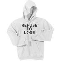 Charcoal Refuse To Lose - Pullover Hooded Sweatshirt