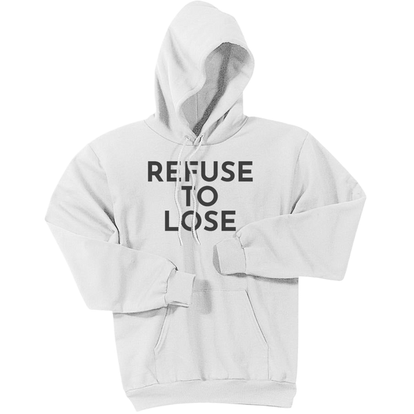 Charcoal Refuse To Lose - Pullover Hooded Sweatshirt