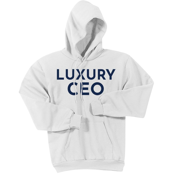 Navy Luxury CEO - Pullover Hooded Sweatshirt