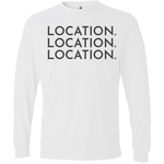 Charcoal Location Location Location - Long Sleeve Men's T-Shirt