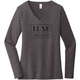 Black Luxe Logo - Long Sleeve Women's T-Shirt