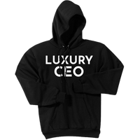 White Luxury CEO - Pullover Hooded Sweatshirt