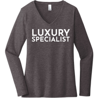 White Luxury Specialist - Long Sleeve Women's T-Shirt