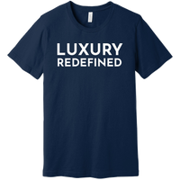 White Luxury Redefined - Short Sleeve Men's T-Shirt