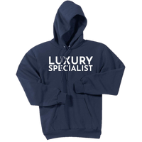 White Luxury Specialist - Pullover Hooded Sweatshirt