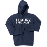 White Luxury Specialist - Pullover Hooded Sweatshirt