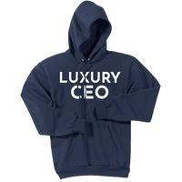 White Luxury CEO - Pullover Hooded Sweatshirt