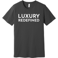 White Luxury Redefined - Short Sleeve Men's T-Shirt