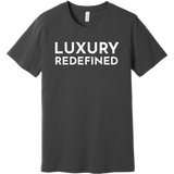 White Luxury Redefined - Short Sleeve Men's T-Shirt