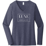 White Luxe Logo - Long Sleeve Women's T-Shirt