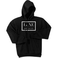 White Luxe Logo - Pullover Hooded Sweatshirt