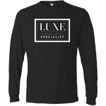 White Luxe Logo - Long Sleeve Men's T-Shirt