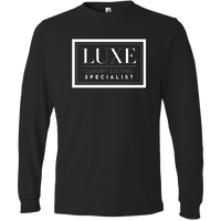 White Luxe Logo - Long Sleeve Men's T-Shirt