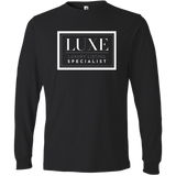 White Luxe Logo - Long Sleeve Men's T-Shirt