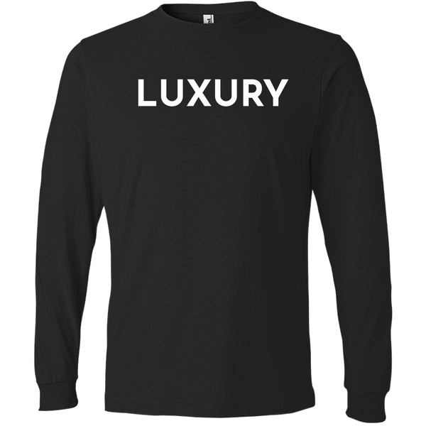 White Luxury - Long Sleeve Men's T-Shirt