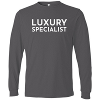 White Luxury Specialist - Long Sleeve Men's T-Shirt